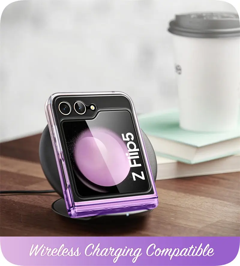 For Samsung Galaxy Z Flip 5 Case 5G (2023) I-BLASON Cosmo Slim Stylish Protective Bumper Phone Case With Hinge Protection