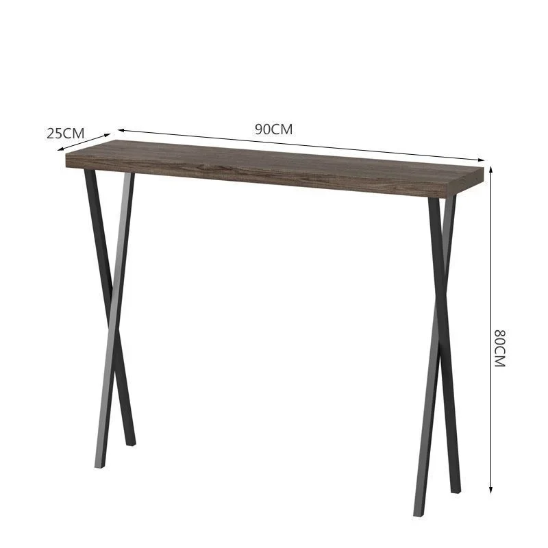 WD988: Nordic Iron Art Console Table &ndash; Modern Chinese Style Living Room Table, Narrow Porch Table for Sofa Back or Hallway