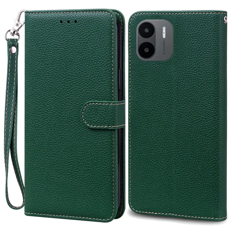 Leather Flip Wallet Phone Case - Elegant Book Style Cover, Durable Protection, Sleek Design