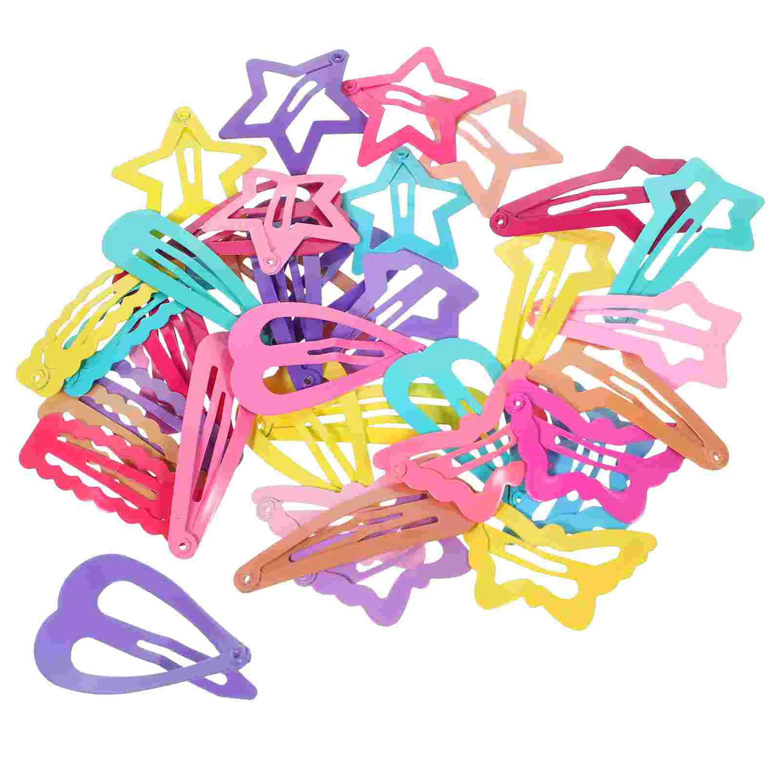 

36 Pcs Baby Girl Hair Accessories Snap Clips for Heart Animal Heart-shaped Girls Star Toddler