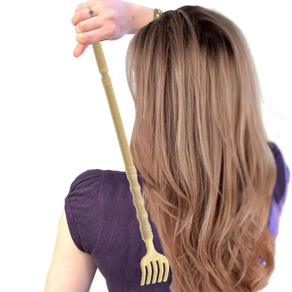 Wood Back Scratcher Easy Plastic Long Reach Back Scratcher Stick Hand Itch Scraper Home