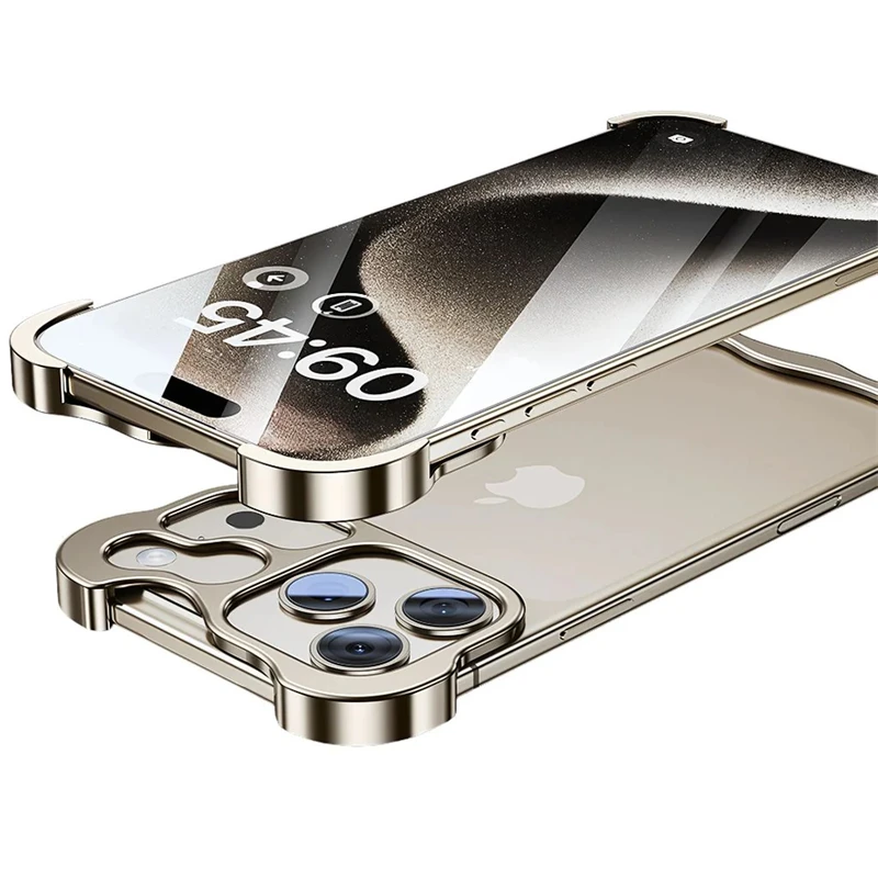 Sleek Shockproof Metal Frameless Bumper Phone Case