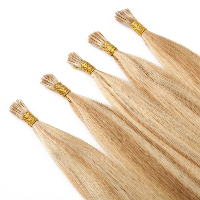 P27/613 I Tip Hair Extension Human Hair 1g/s Nail I Tip For Women 24" Pre Bonded Extensions 50g/100g Keratin