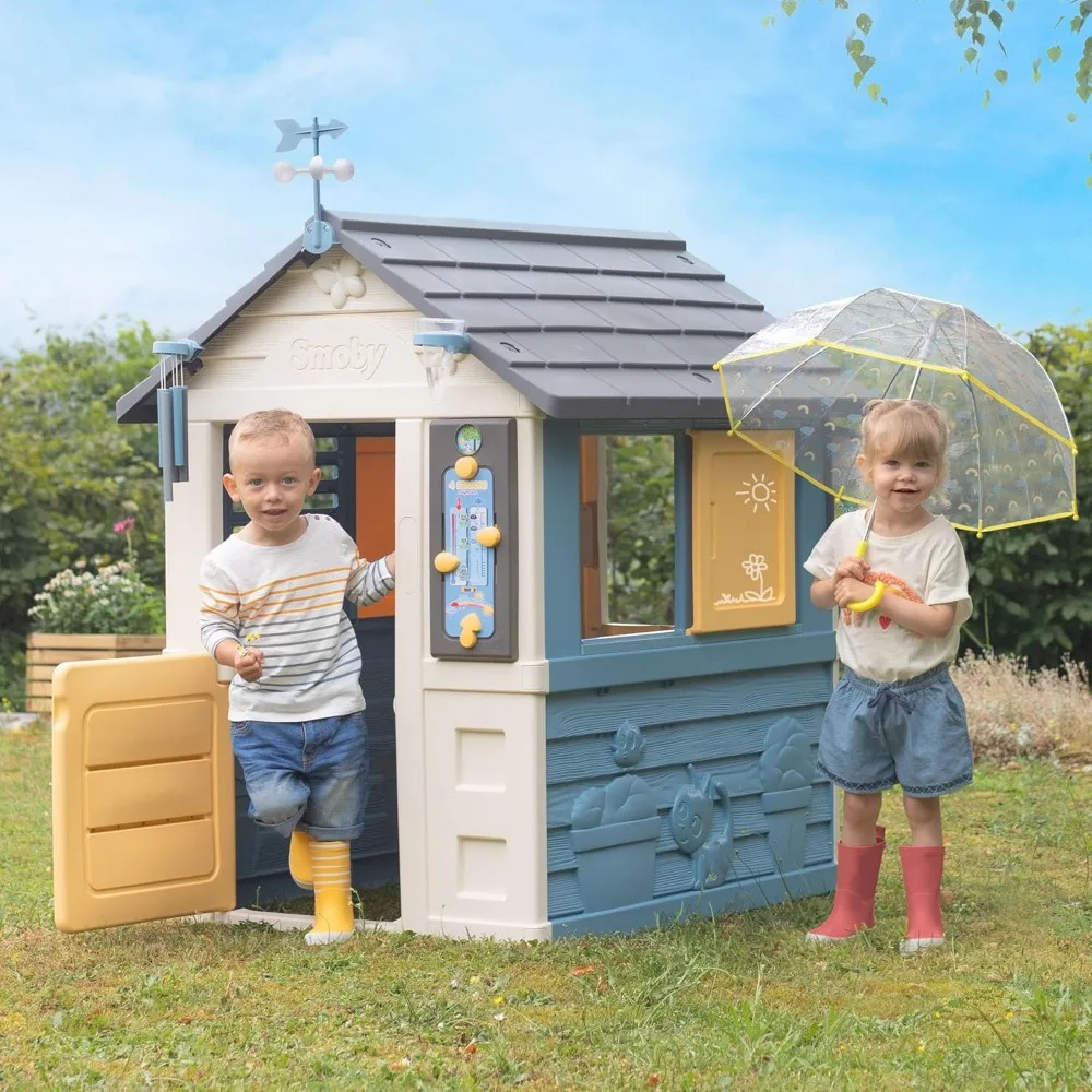 Multipurpose Theater Children's Garden Cabin - Weather Themed Fun Activities Suitable for garden courtyards, free shipping 4