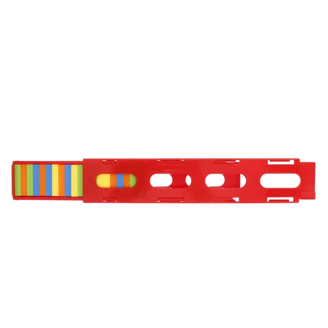 1 set Domino Train Accessories Small Train Set Plastic Easy Assembly Building Blocks Toys Kids Games Creativity Domino Series 6