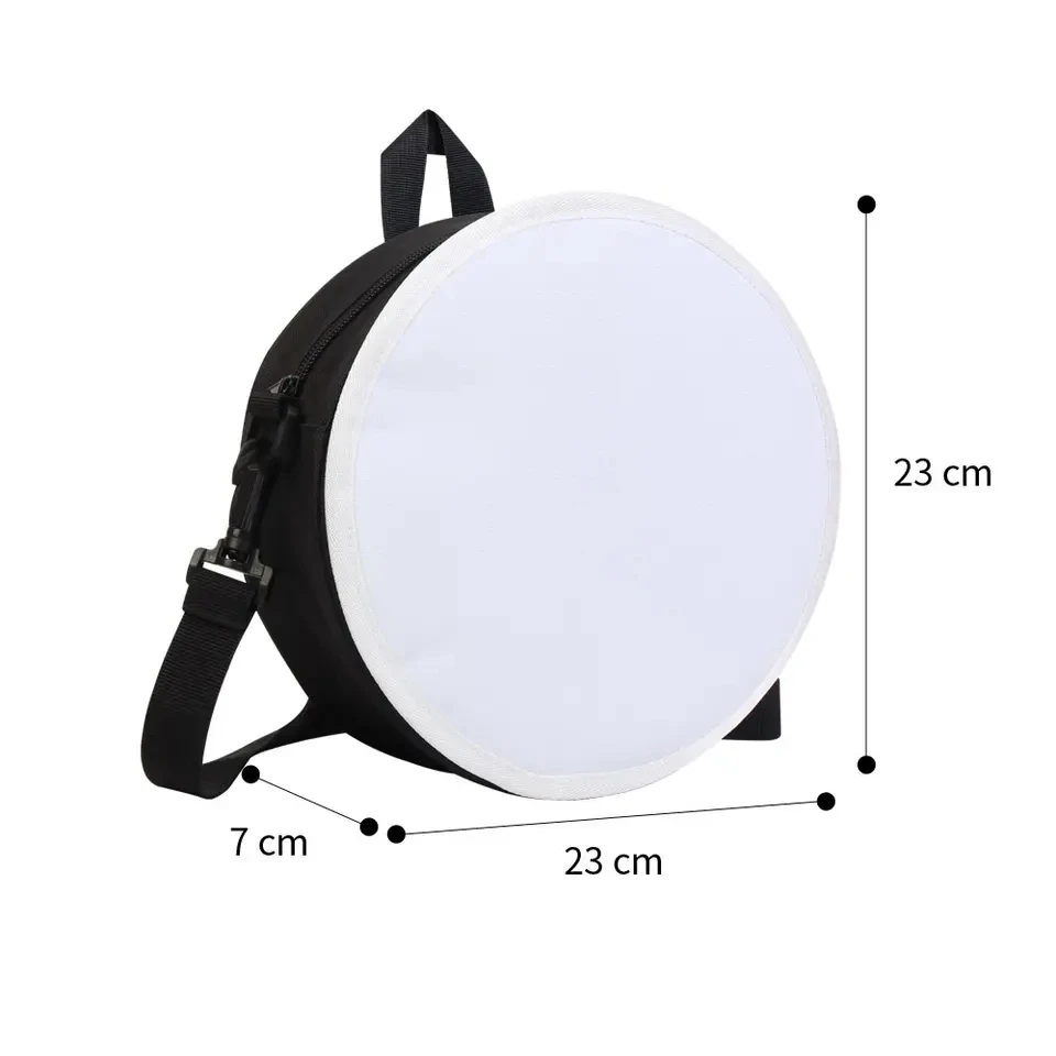 Thermal Sublimation Blank Printing Girls Small Backpack New Girls Travel Small Round Bag Summer Cute Kindergarten Schoolbag 3
