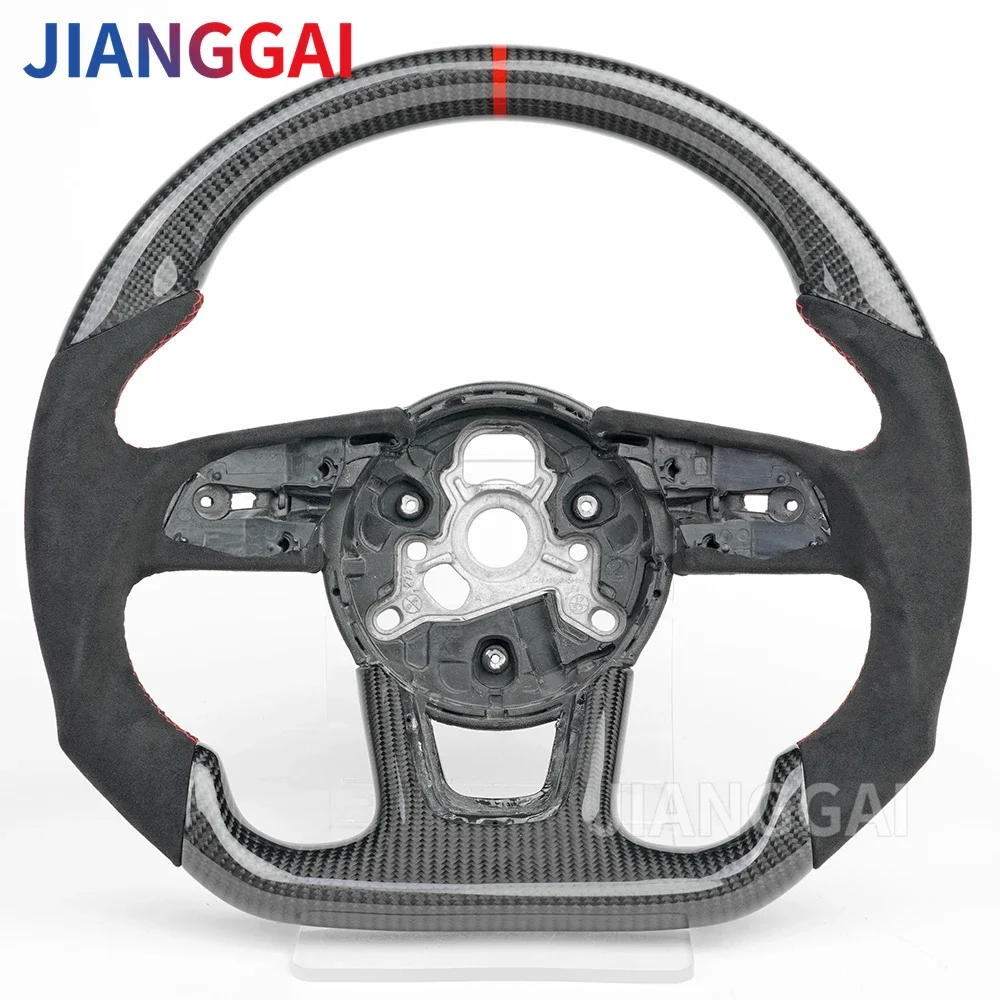 Audi A3, A4, A5, A6, RS3, RS4のステアリングホイール アウディ A3 A4 A5 RS3 RS4 RS5 S3 S4 S5 2017-2021用 カーボン