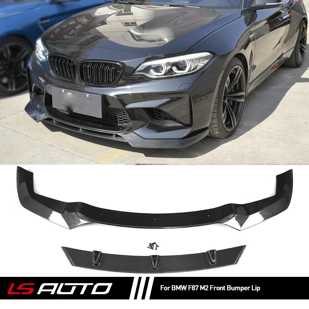 Carbon Fiber / Frp Car Front Bumper Lip Spoiler Splitters For Bmw F87