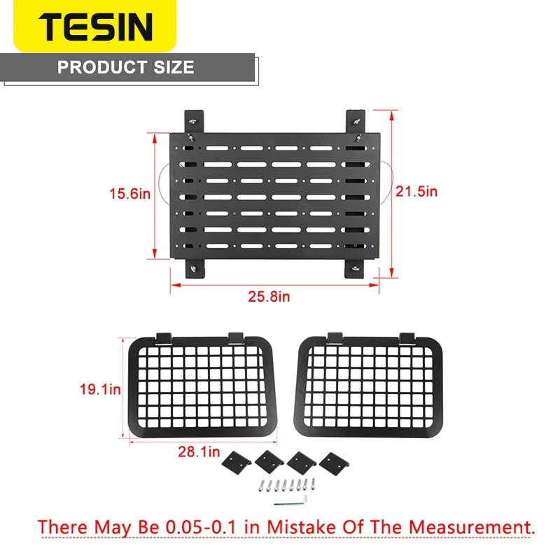 TESIN – support de rangement pliable pour vitre arrière de voiture