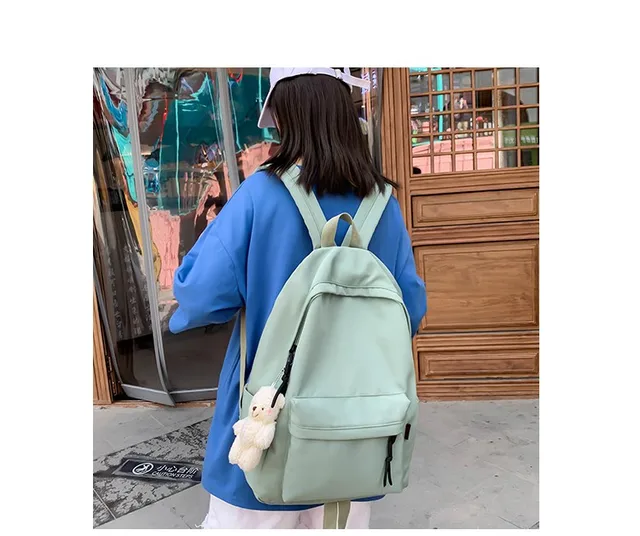 Korean Style School Backpack Tote Bag —