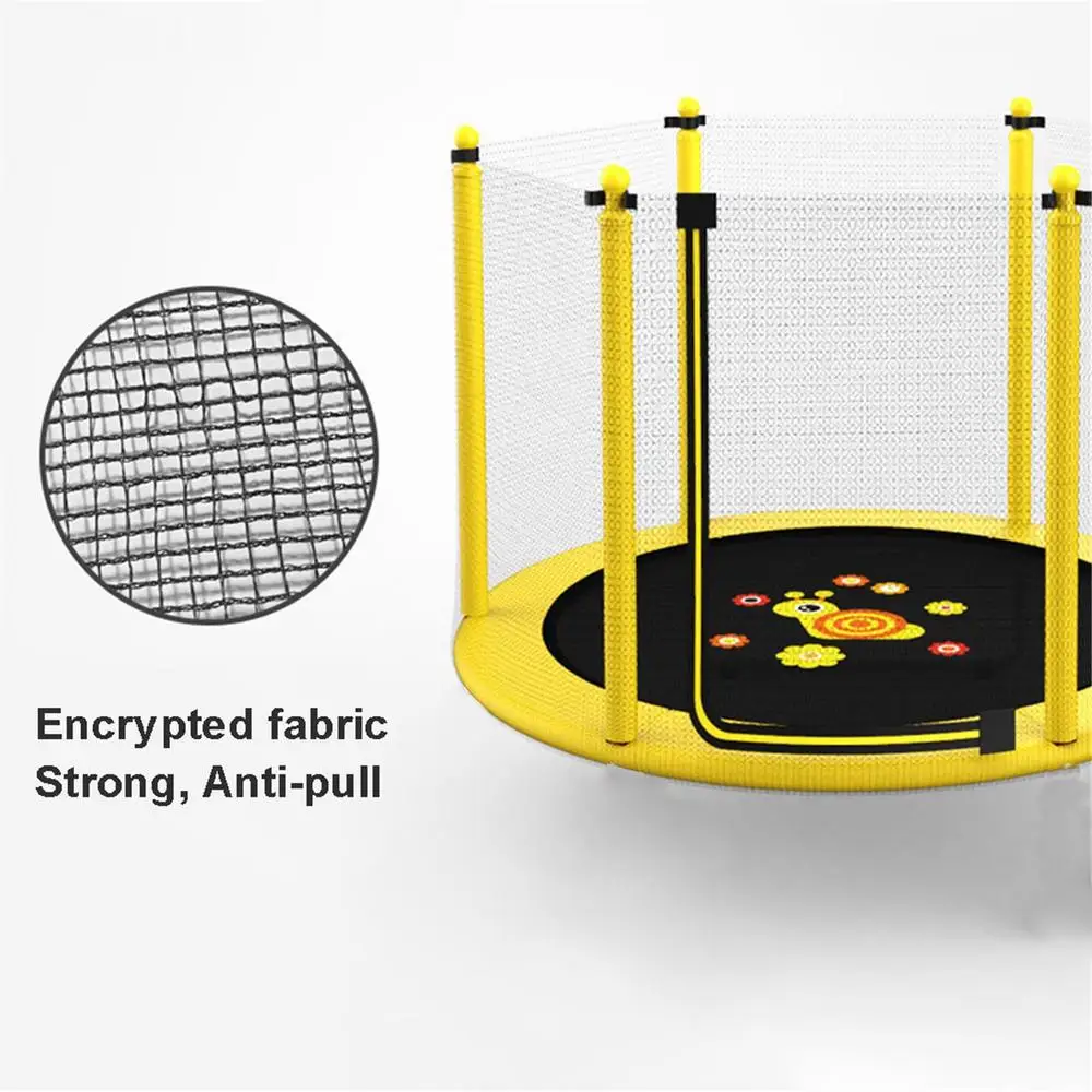 1.2/1.4/1.5m Round Kid Trampoline Enclosure Net Pad Weather Resistant Trampoline Net work Protection Guard Trampoline Safety Net