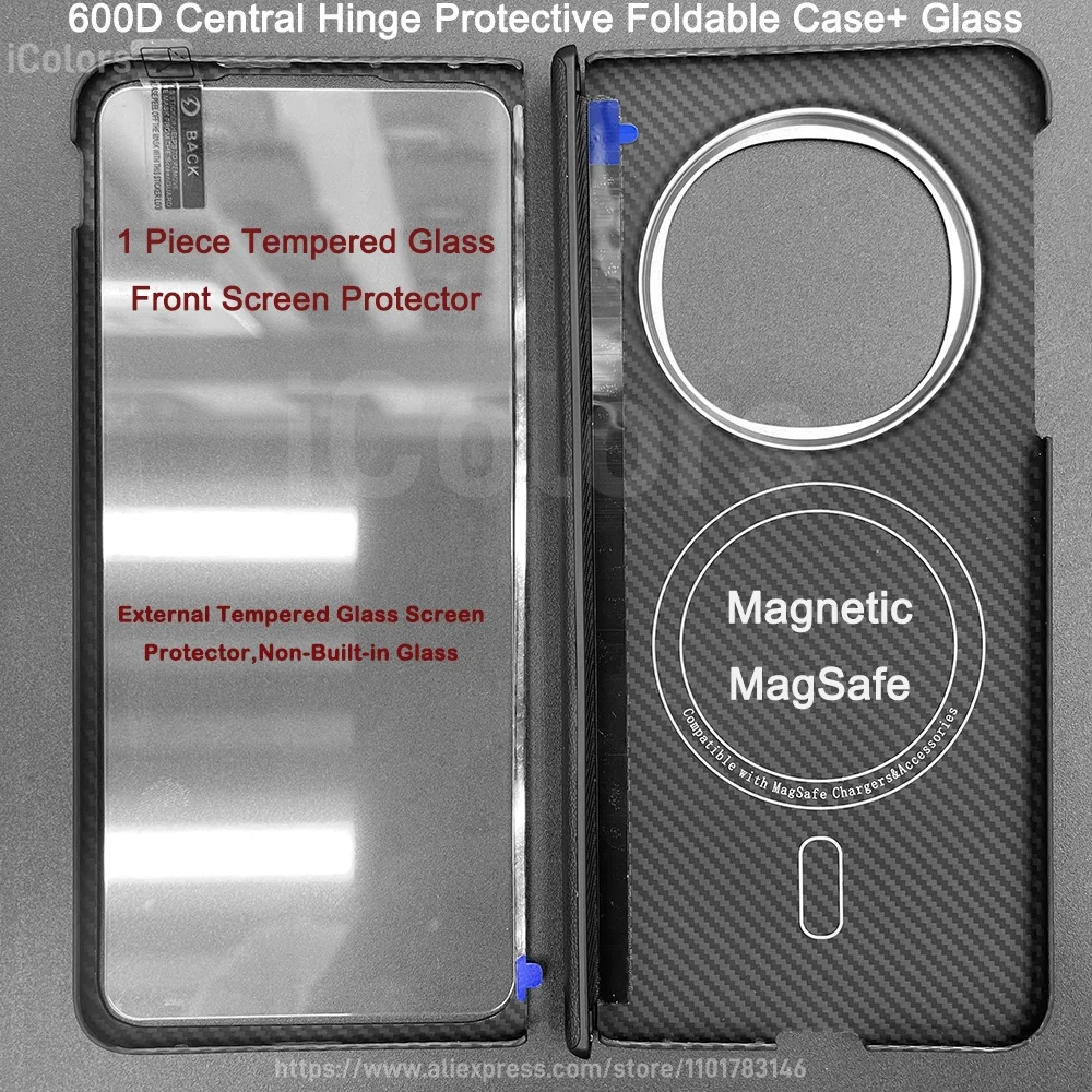 Ultra-Thin Carbon Fiber Magnetic Case with Wireless Charging Support