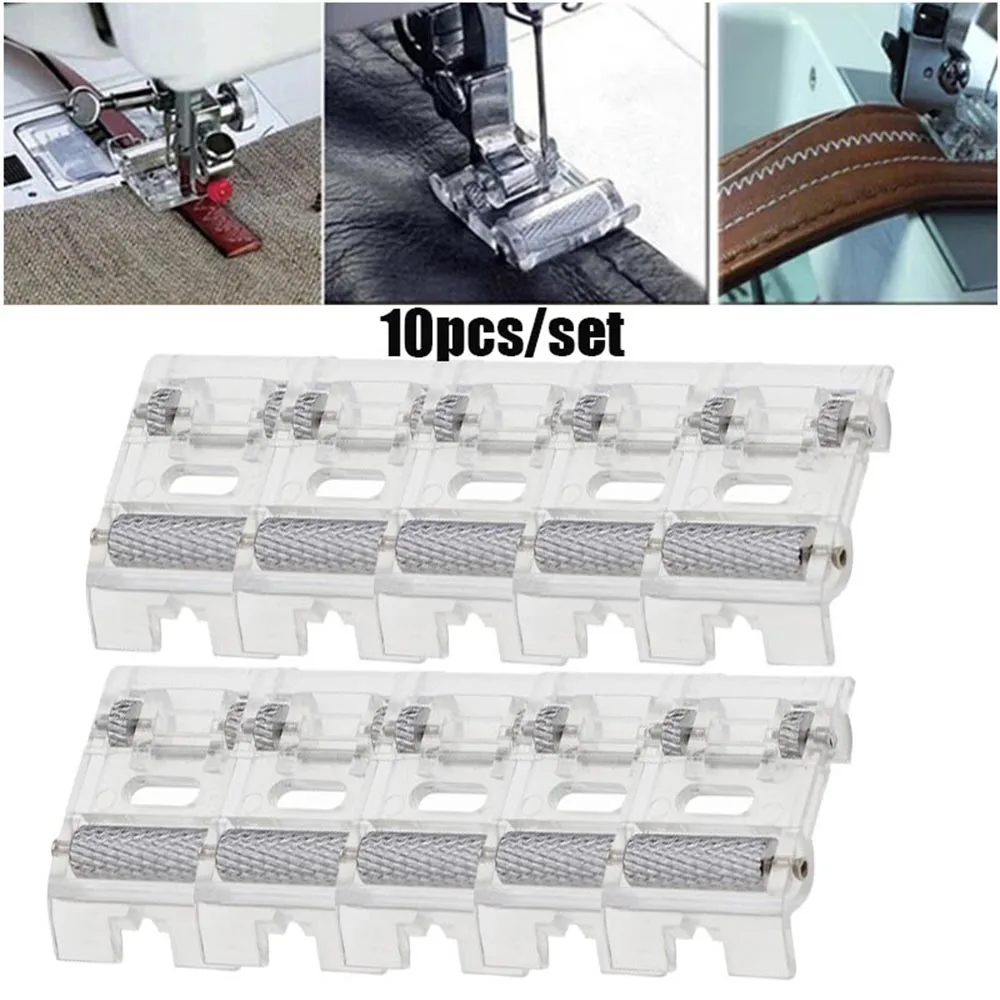 

10pcs/set Low Shank Roller Presser Foot For Singer Brother Janome JUKI Multifunctional Household Sewing Machine Accessories