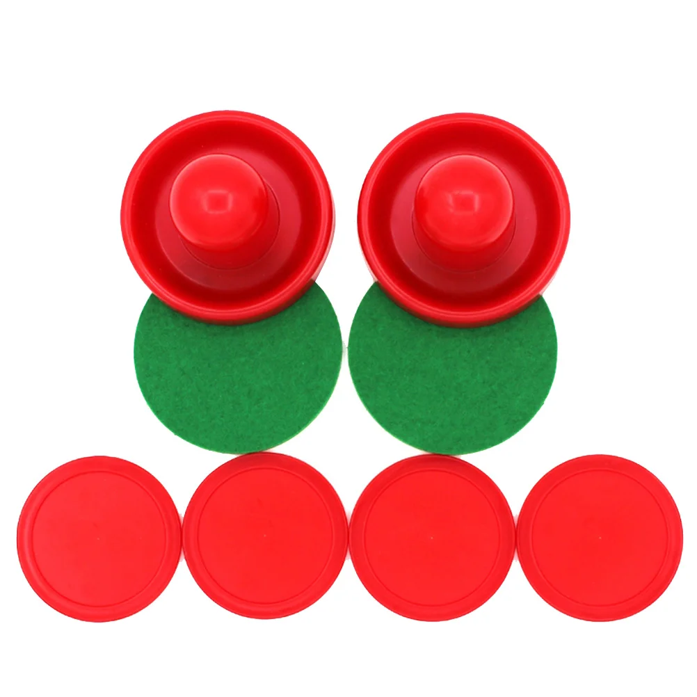 

8pcs 96mm Air Hockey Pushers Pucks Replacement for Game Tables Goalies Header Kit Air Hockey Equipment Accessories (Red)