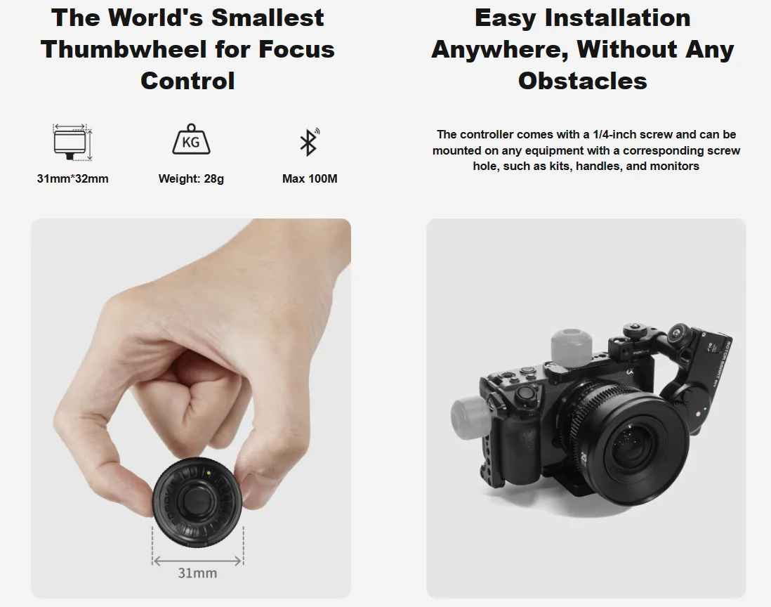 LIVE AIR3 SMART Wireless Follow Focus Lens Control System Bluetooth for Ronin S
