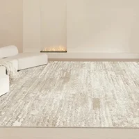 Living Room Large Area Beige Gradient Carpet Bedroom Bedside Floor Mat Soft Velvet Rug Modern Minimalist Home Decoration Rugs 1