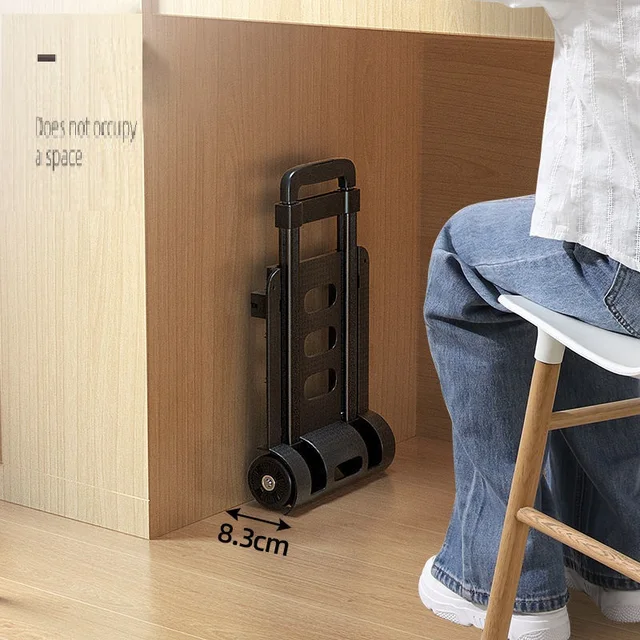 Szerszámkocsi Összecsukható Kocsi Hordozható, Behúzható Kemping Vásárlás Kézi Kosár Méretezhető Poggyász Hordozó Alumínium Ötvözetű Szerszám - Image 6