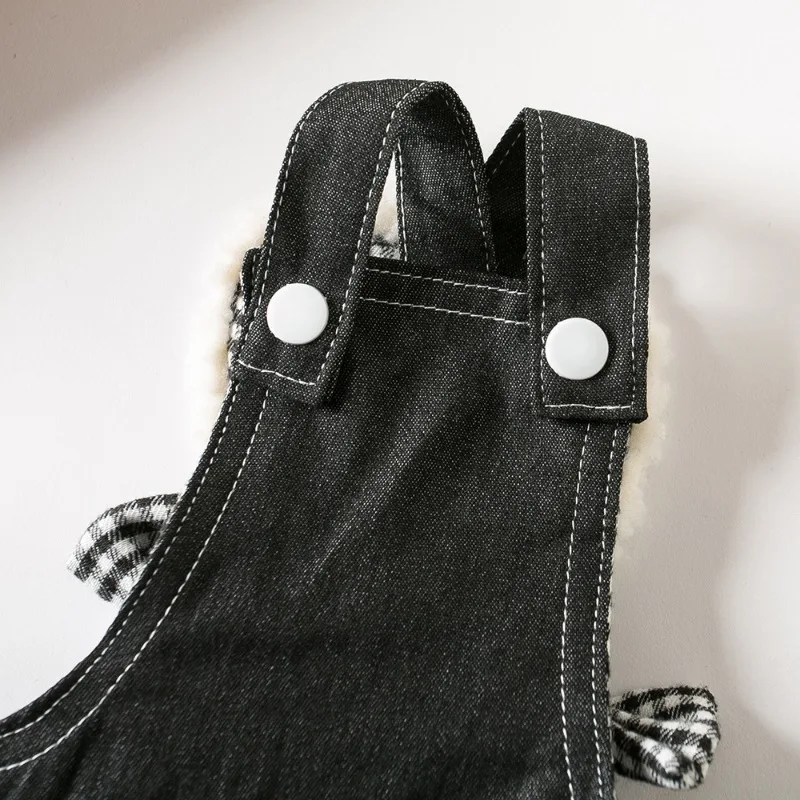 Pet Retro Denim Skirt Teddy Puppy Cat Summer Strap Skirt Pet Couple Clothing Cute Soft Breathable Casual Set Pets Supplies