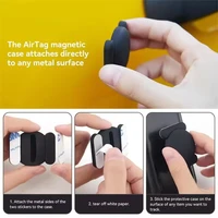 1-4PCS Mini GPS Locator Android Anti-Lost Alarm Google Find Hub Wallet Key Smart Tag with Strong Magnetic Suction Silicone Shell - Image 3