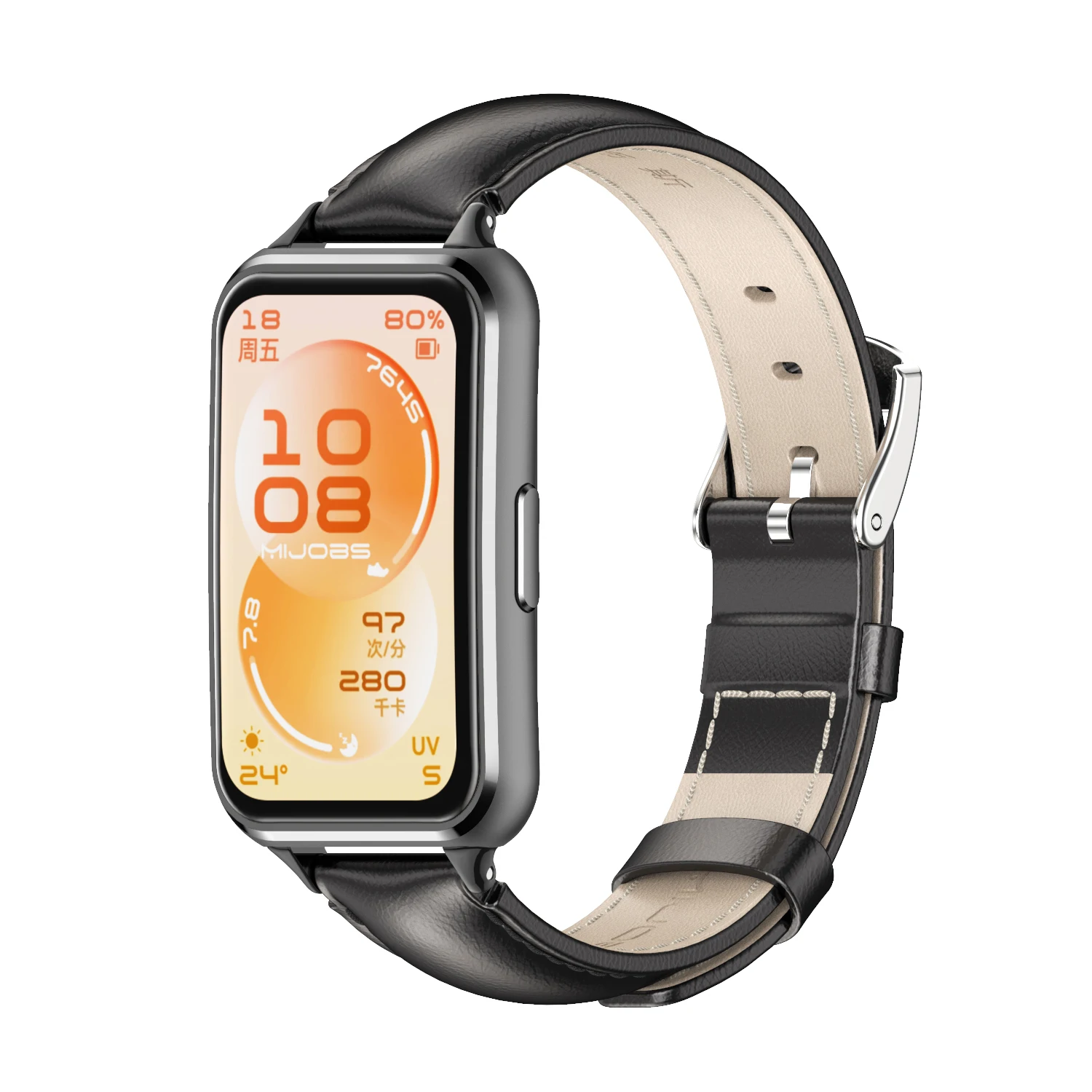Leather Strap Bracelet for Huawei Band 11 Series Watch