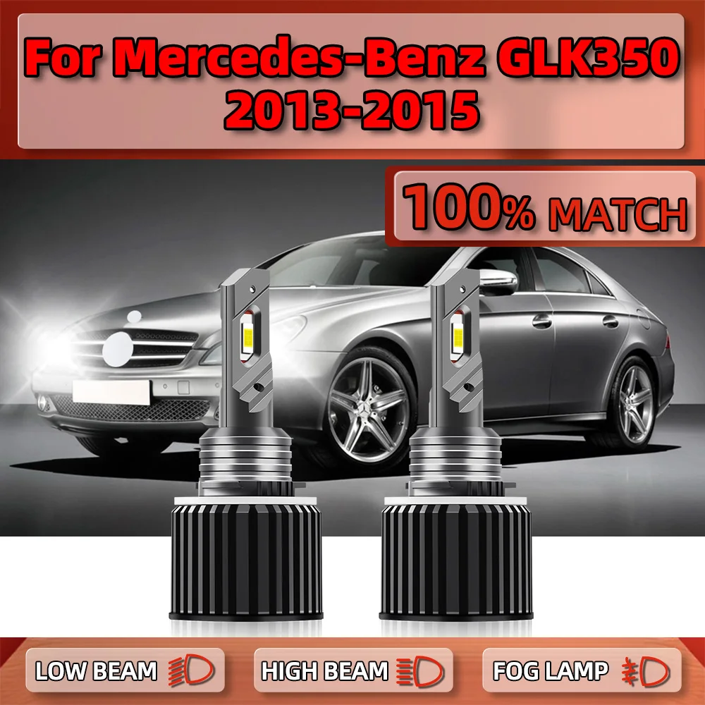 

H15 Canbus LED Headlight Bulbs High Beam 20000LM Super Bright Car Lights 6000K 12V For Mercedes-Benz GLK350 2013 2014 2015