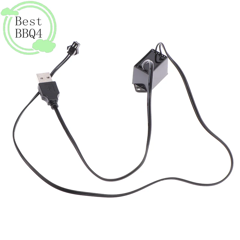 (BBQ4)5V USB 어댑터 드라이버 1-5M El Wire 전기 발광 조명 컨트롤러 인버터