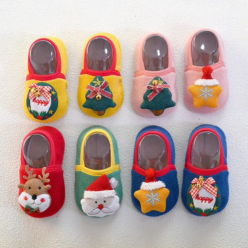 

Baby 5 Colors Cotton Non-slip Socks Winter Baby Kids Walk Socks Shoes Toddlers Floor Casual Toddler Anti-slip Middle Tube Socks