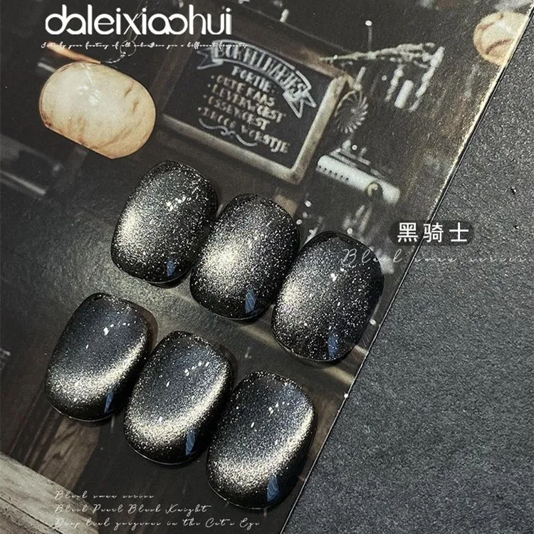 1Pc Black Pearl Cat Eyes Nail Gel Porcelain White Quartz Magnetic Nail Polish  UV Nail Gel Nail Art  DIY Nail Art Gel Nails Tool 2