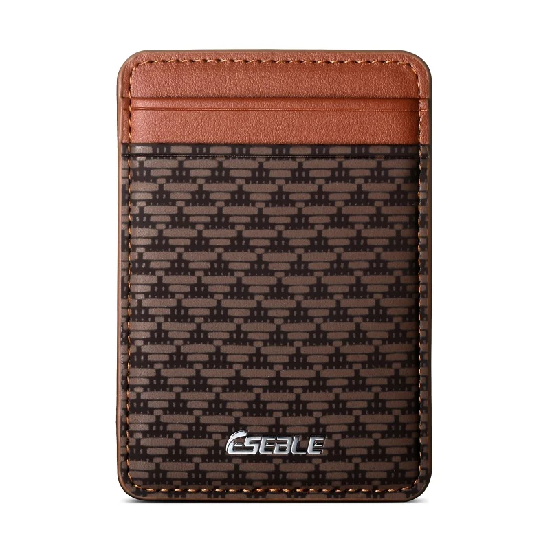 Deluxe PU Leather Dual Card Wallet with Magnetic Anti-Skimming Protection
