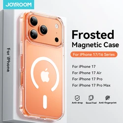 Joyroom Magnetic Frosted Shockproof Matte Case with Wireless Charging Compatibility for iPhone 16 Pro