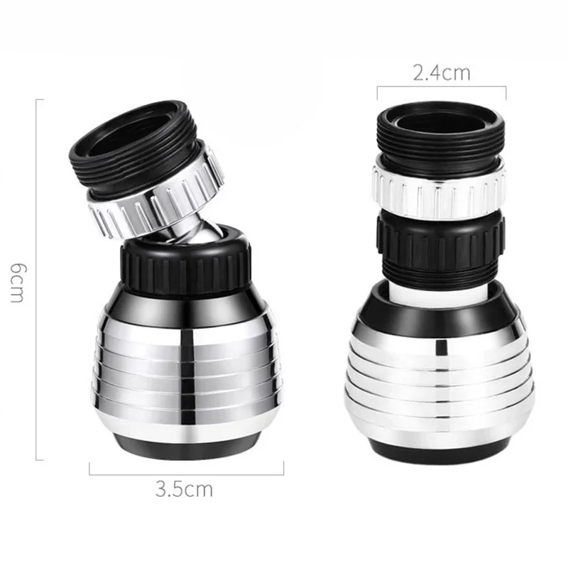 360 Degree Rotating Faucet Aerator Filter Mouth Cleaning Fruit Vegetable Splash Water Saving Kitchen Gadgets
