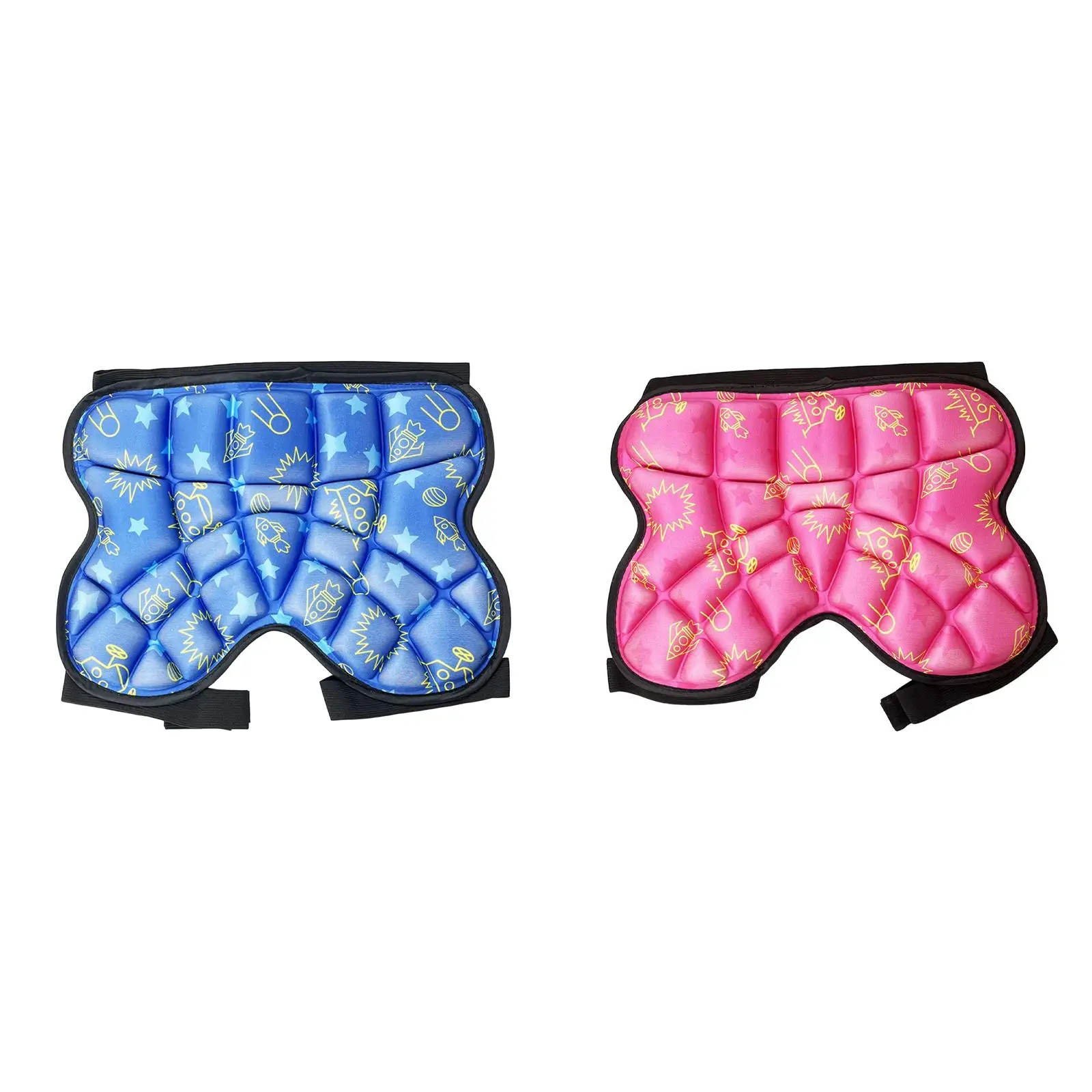 Kids Sponge Skid Hip Pad Butt Pads Ski Protective Hip Pad Padded Knee Shorts Adjustable for Skateboard Snowboarding