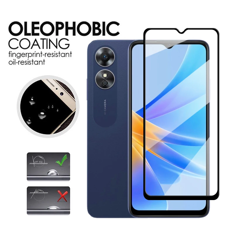 4-in-1 Tempered Glass Screen Protector with Full-Cover Lens Film - 2.5D Enhanced Protection, 6.56