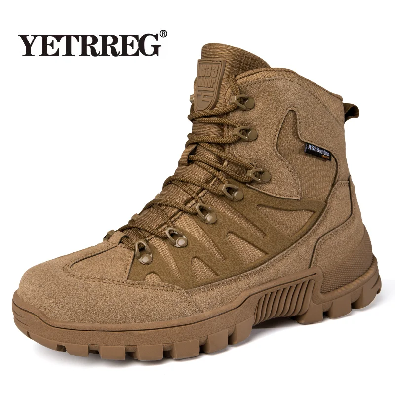 New Men's Military Boot Combat Mens Ankle Boot Tactical Army Boot Male Shoes Work Safety Shoes