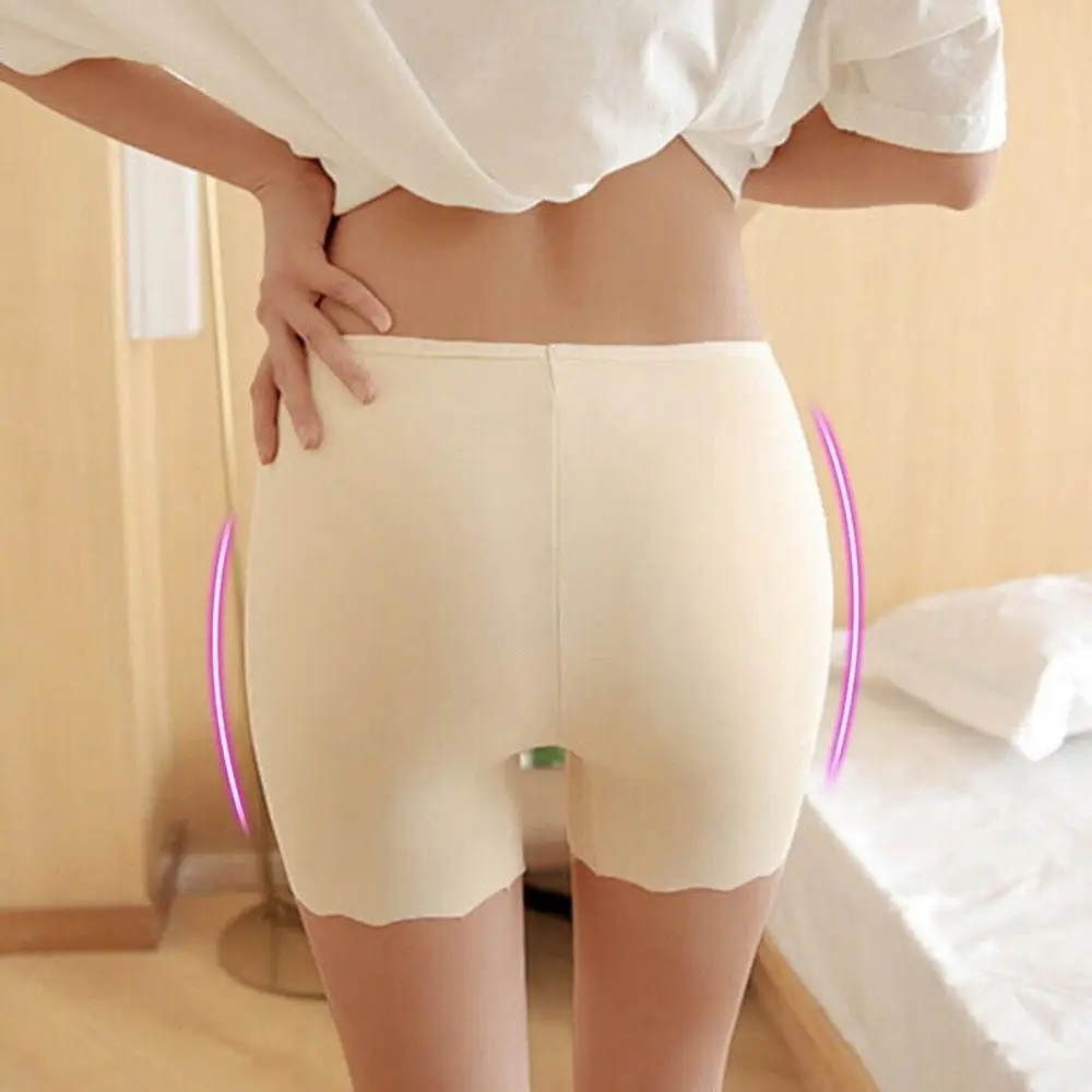 Women Soft Elastic Safety Pants High Waist Under Leggings Shorts Under Skirt Seamless Anti Chafing Boxer Panties Underwear