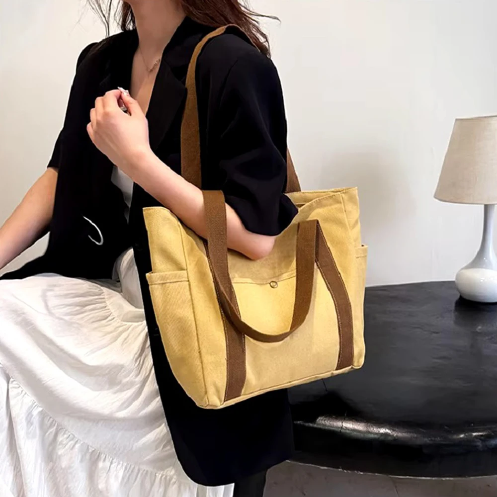 The Little Mermaid Large Capacity Canvas Tote Bags Work Commuting