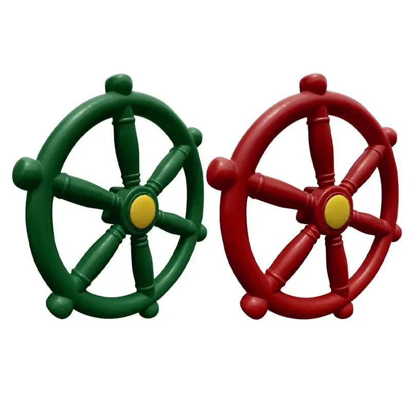 Portable Pirate Ship Wheel For Swing Set Backyard Amusement Park Steering Wheel For Kids Boat Steering