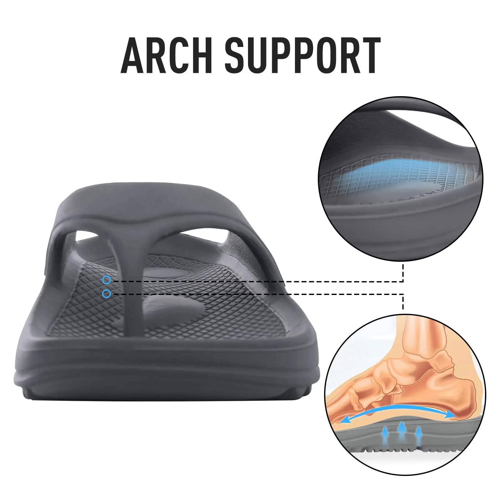 Bebealy Orthopedic Sandals Women Summer Sandals Beach Flip Flops Arch Support Recovery Flip Flops Soft Summer Beach Shoes women sandals