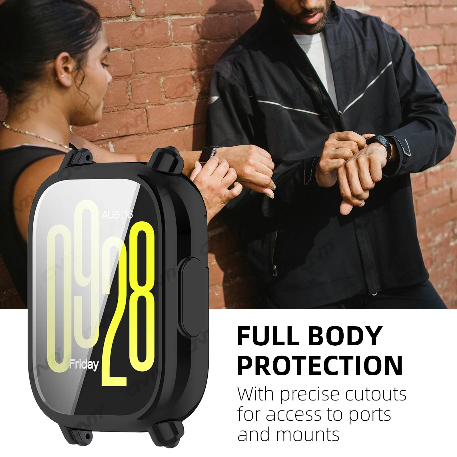 Premium Metal Strap with Protective TPU Case