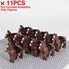 Medieval Military Sets Cavalry Figures War Horse Animals Building Blocks Parts Knight Weapons Accessories Toys for kids gifts 5