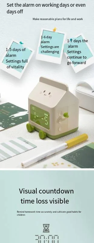 Description Picture 3 of itemMilk Carton Alarm Clock