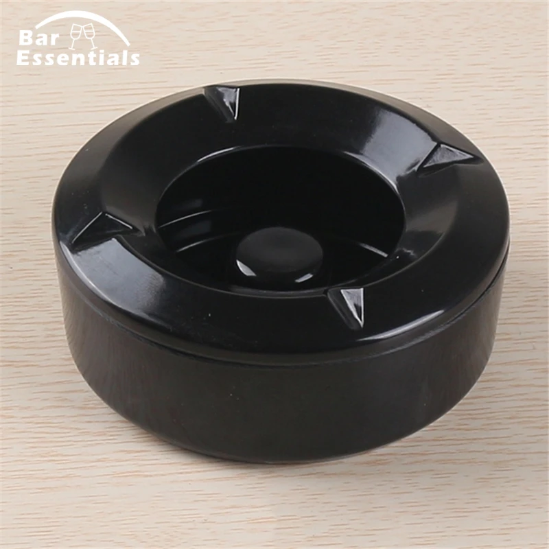 

Round Push Down Ashtray Spinning Cigarette Ashtray for Home Office Bar and Restaurant Smoke Ash Tray Holder Indoor Outdoor