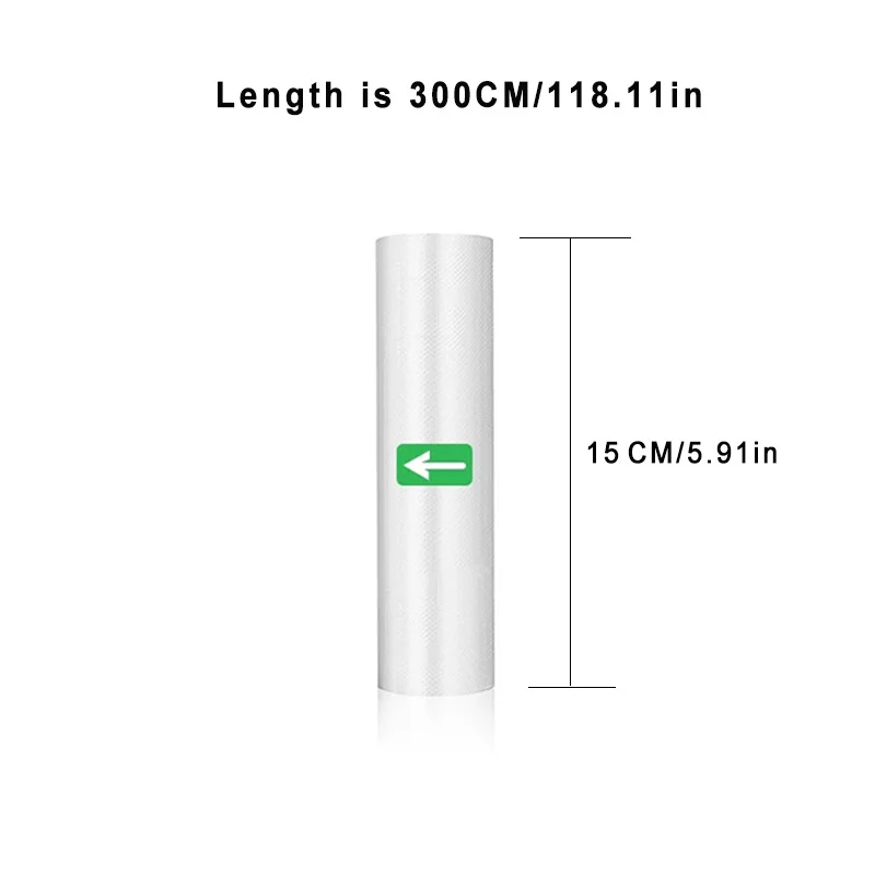 Sacos do aferidor do vácuo para a preservação do alimento, 1 rolo, resistente, rolos do empacotamento de vácuo