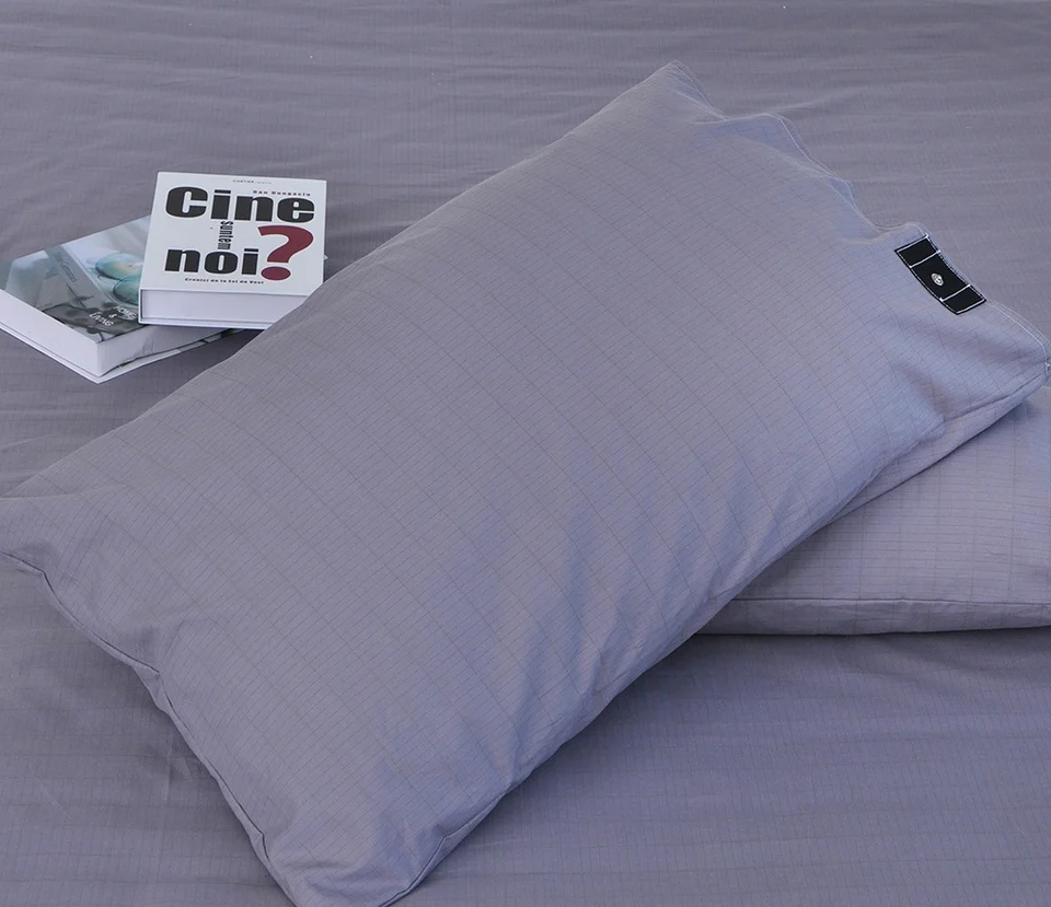 Federa Per Cuscino Di Messa A Terra Con Cavo - 50,8 X 76,2 Cm - 5% Argento, 95% Cotone Biologico - Per Un Sonno Equilibrato E Ristoratore