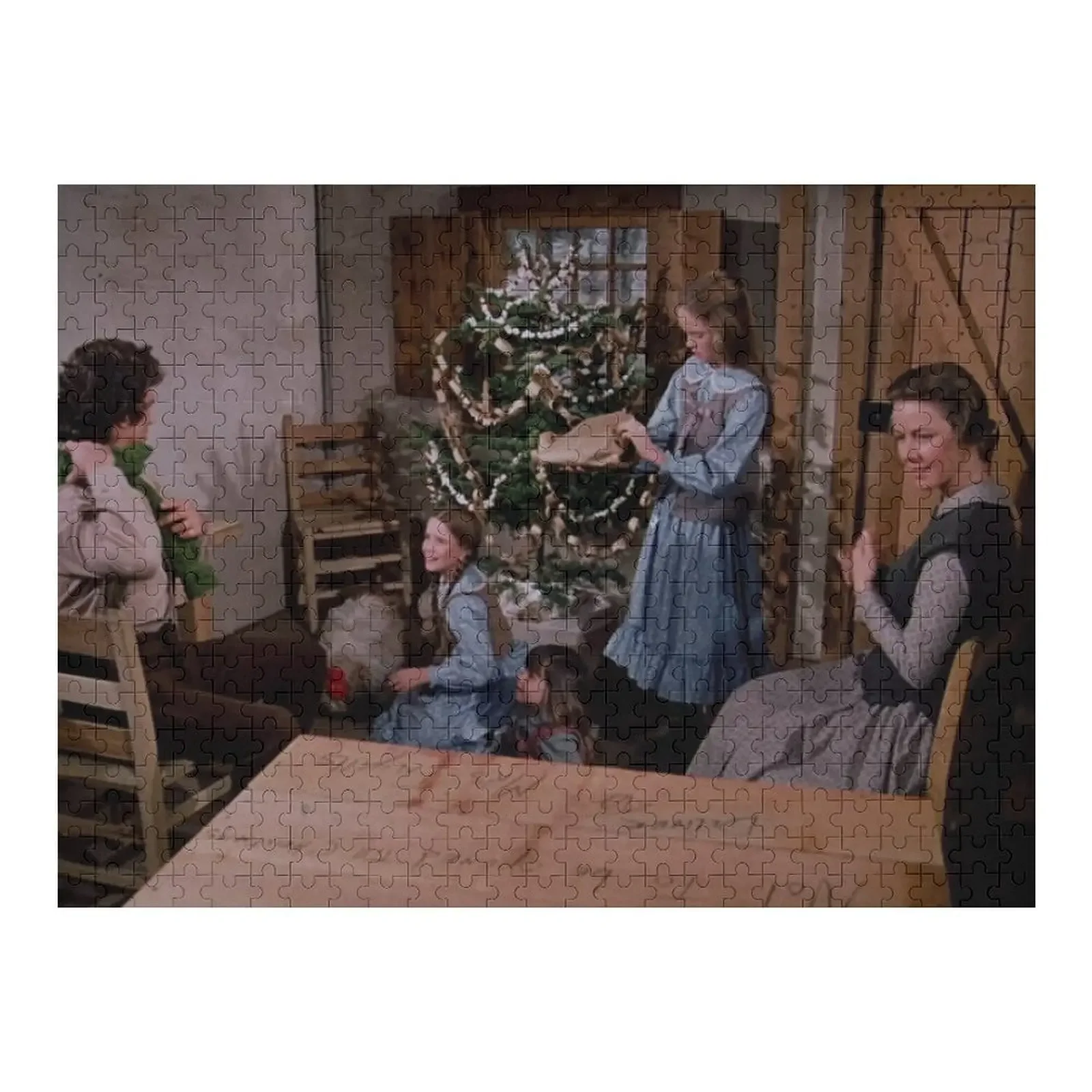 Christmas with the Ingalls Jigsaw Puzzle Wood Animals Customized Picture Customizable Child Gift Puzzle