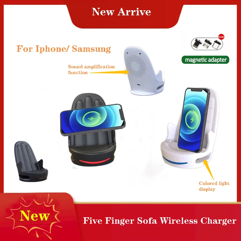 

15 Вт Беспроводное зарядное устройство Подставка для iPhone Huawei Xiaomi Samsung Быстрая зарядка держатель телефона Магнитный адаптер зарядное устройство для смартфона