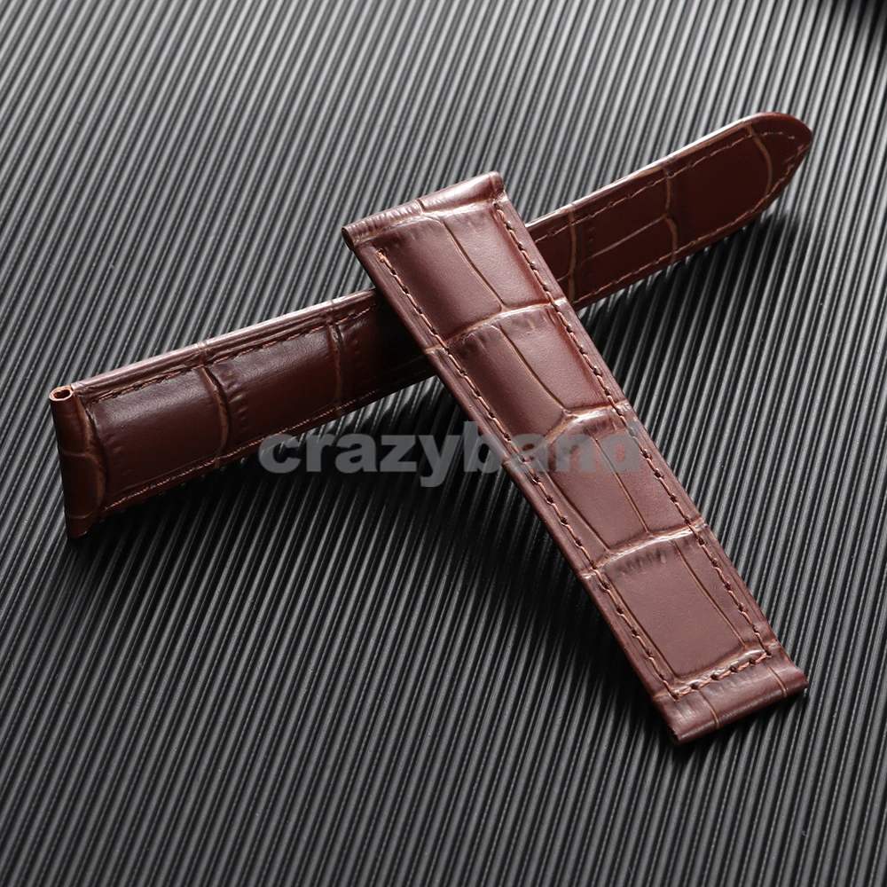 Luxury Genuine Leather Watch Strap - Premium Soft Bracelet for Men’s Wrist - High Quality 18mm, 20mm, 22mm