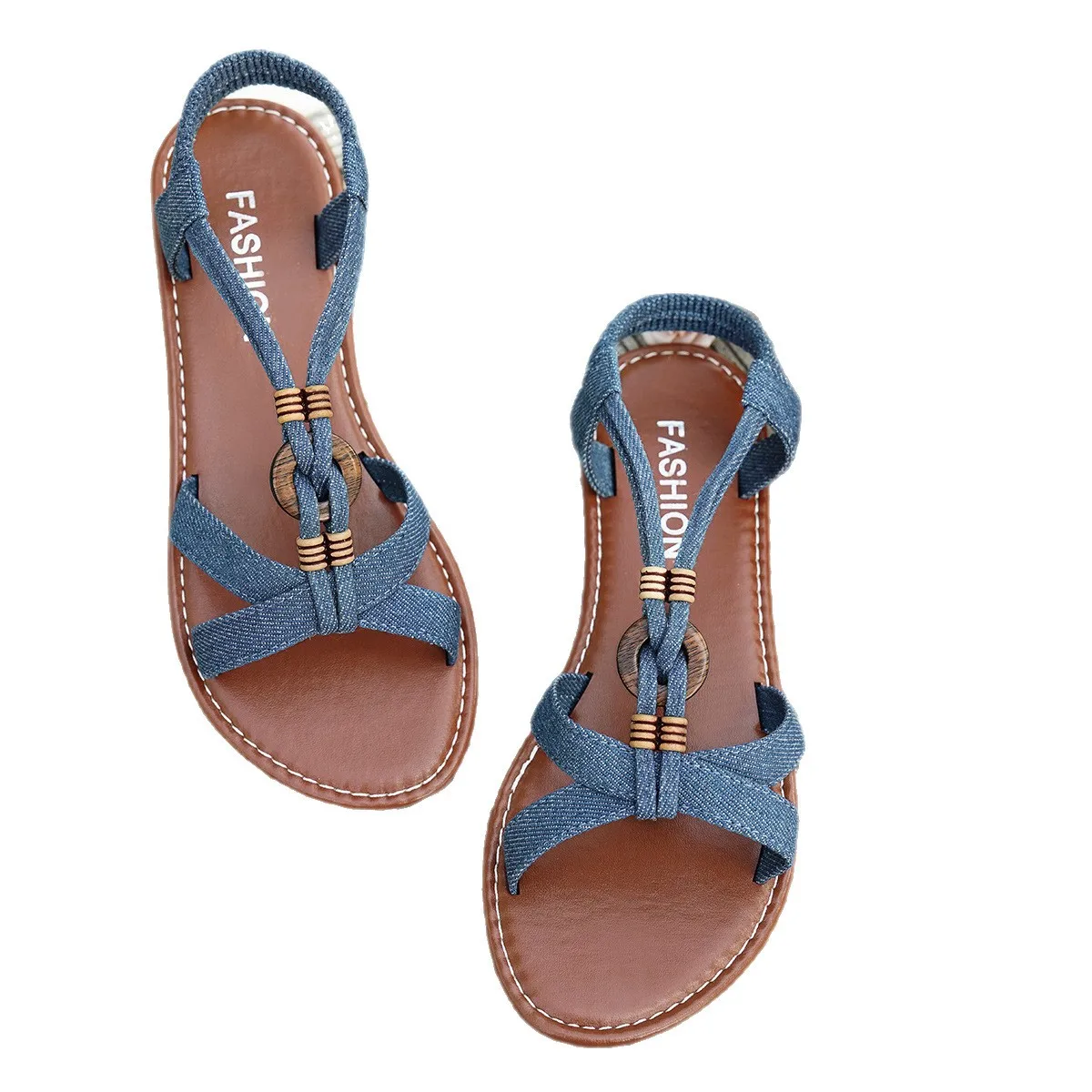 Women Sandals Summer Bohemia Style Sandals Women Soft Bottom Low Heels Shoes Woman Non-slip Summer Shoes Sandalias De Mujer