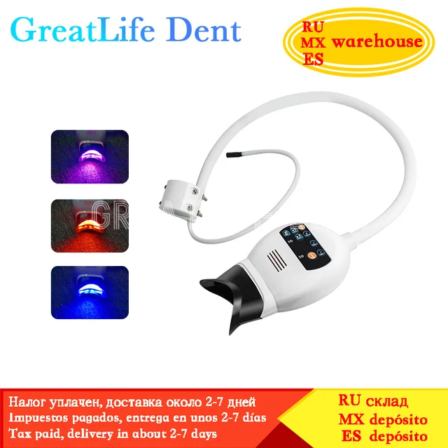 GreatLife Dent Teeth Whitening System Bleaching Machine Teeth Bleach Cold Light Lamp Professional Dental Whitening Light