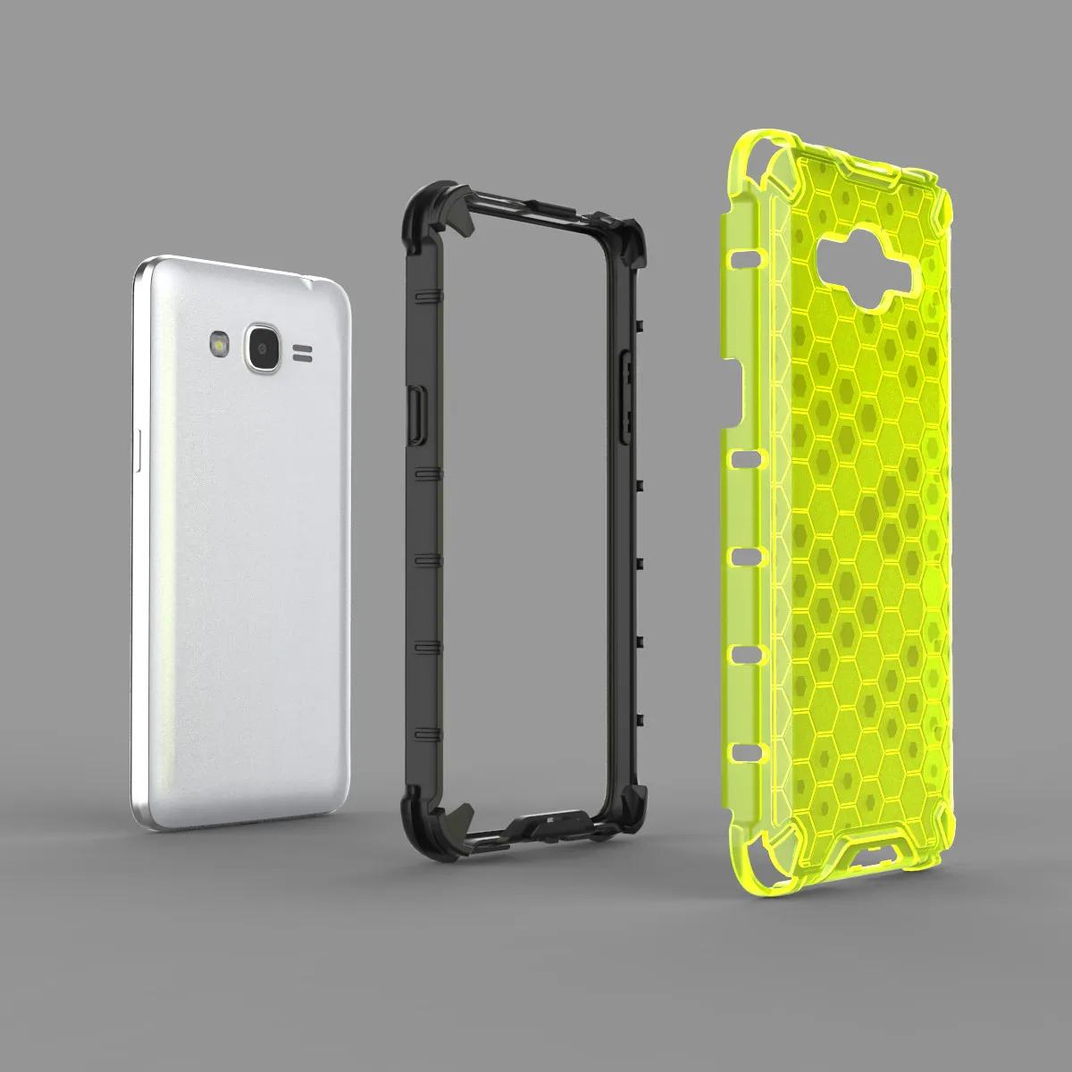 Honeycomb Style Armor Shockproof Phone Case For Samsung Galaxy J2
